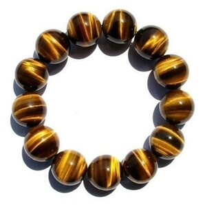 [EasternStar] 海外発送 7A タイガーアイ Tiger Eye 虎目石 虎眼石 玉サイズ12mm 1連売り 長さ約40cmの画像3