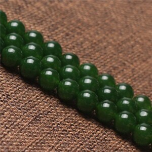 [EasternStar] international shipping Taiwan green karu Ced knee green sphere .Chalcedony sphere size 10mm natural stone handmade 1 ream sale length approximately 40cm