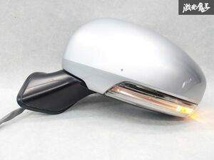 動作確認済み トヨタ 純正 ZVW30 プリウス 前期 サイドミラー ドアミラー ウィンカー 左 左側 助手席7ピン シルバー MURAKAMI 9316