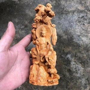  new work free . sound bodhisattva finest quality carving Buddhism handicraft total Buxus microphylla material tree carving Buddhism ... finishing goods 