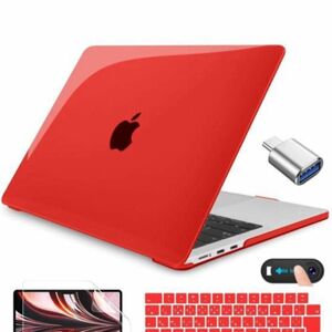 【5点セット】MacBook Air 13.6 インチ ケース ＋キーボードカバー他 全5点 M2 M3 対応 ※新品未開封