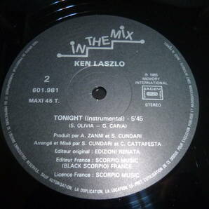 IN THE MIX 盤 ) 12” KEN LASZLO // TONIGHT (5'45")（国内盤とは別バージョン）の画像5