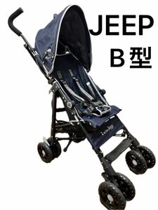 ジープ　ベビーカー　ネイビー　J is for Jeep コンパクトベビーカー　バギー　安定走行　B型　 Jeep B型ベビーカー