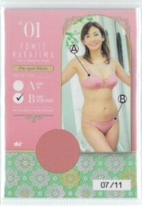 HIT'S/ Nakajima Fumie 2 Vol.2 pin spo bikini card 01 #07/11 (B: pink pants front ) 240308-233