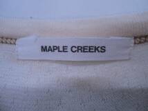 MAPLE CREEKS メイプルクリークス 無地Tシャツ_画像3