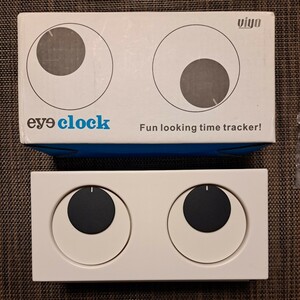 【激レア】 eye clock ／ 置時計 置き時計 瞳時計 目時計 viyo Fun looking time tracker 