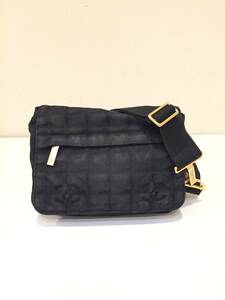 【中古品】CHANEL シャネル A29346 ニュートラベルライン ボディバッグ ブラック シールあり 付属品なし ウエストポーチ ウエストバッグ