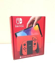 【未使用品】Nintendo switch 有機ELモデル 本体 Joy-Con(L)/(R) マリオレッド HEG-S-RAAAA ※店舗印あり ニンテンドー スイッチ