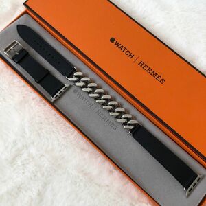 【極美品】エルメス グルメットメタル ドゥブルトゥールレザーストラップ HERMES Apple Watch