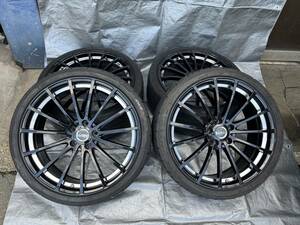 ボルテック VOLTEC PREMIUM R-15 20インチ 8.5J 5穴 PCD114.3 ET45 ハブ径73mm 235/35R20 ヴェルファイア エルグランド クラウン シーマ