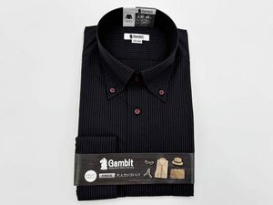 【長0116】DAGM87-83■L（41)-80cm■Gambit 形態安定 大人カッコいい！レギュラーシルエット 長袖ドレスシャツ ワイシャツ