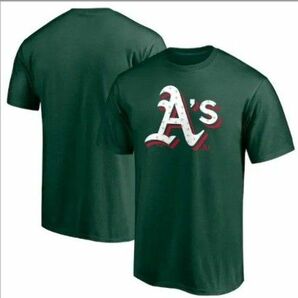 希少【新品未使用】MLB Tシャツ Fanatics オークランド・アスレチックス グリーン 半袖 メジャーリーグ 大谷翔平