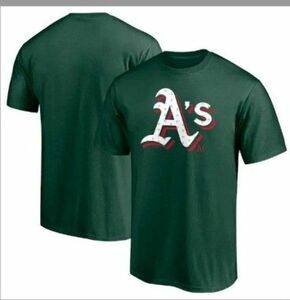 希少【新品未使用】MLB Tシャツ Fanatics オークランド・アスレチックス グリーン 半袖 メジャーリーグ 大谷翔平