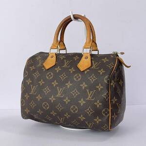 1円 ◎ LOUIS VUITTON ルイヴィトン スピーディ25 モノグラム M41528 ミニボストンバッグ ハンドバッグ ブラウン系 PVC TH0997