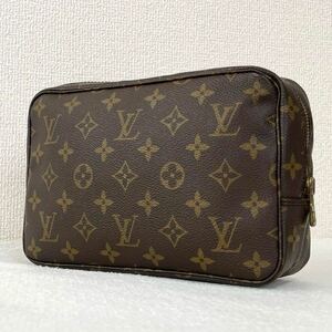 1円 ◎ LOUIS VUITTON ルイヴィトン モノグラム トゥルーストワレット 23 ダグ有り 864TH セカンドバッグ クラッチバッグ ポーチ ブラウン