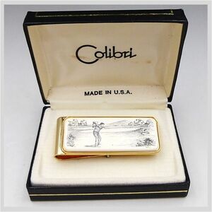 Colibri MADE IN U.S.A. コリブリ マネークリップ ゴルフ グリーン 紙幣 クリップ 財布 ★ 希少品 ヴィンテージ コレクション 22-0044-01