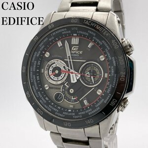 【稼働】CASIO カシオ エディフィス EQW-M1000D ブラック文字盤 デイト 電波ソーラー メンズ腕時計 3-29-D