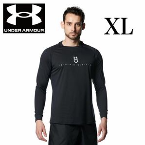 新品未使用　アンダーアーマー ベースボール　Tシャツ UA テック ロングスリーブ　XLサイズ　ブラック