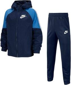 [KCM]Z-nike-28-2s-150* exhibition goods *[NIKE/ Nike ] Junior jersey top and bottom set BV3700-410 navy / blue size 150(M) child 