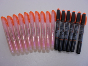 [KCM]3pbg-912-16s* unused goods * highlighter fluorescence marker orange 16ps.@ together sailor rumi liner dragonfly .coat