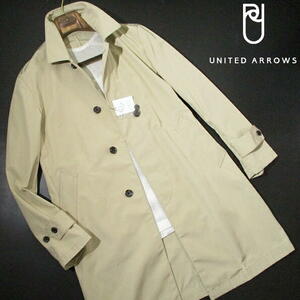 新品 未使用！▼ 春物　ユナイテッドアローズ　スプリングコート　Lサイズ　ベージュ　ステンカラー　UNITED ARROWS　撥水加工