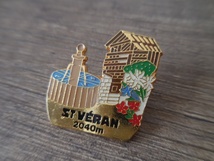 フランス☆古いピンズ 【ST VERAN 2040m】 ピンバッジ ピンバッチ　PINS エーデルワイス_画像2