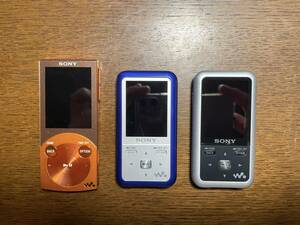 ソニー ウォークマン SONY WALKMAN 3台セット NW-S644 NW-S615F NW-S616F オレンジ シルバー ブルー