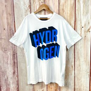 【美品】　ハイドロゲン　HYDRGEN　男女兼用　トップス　半袖Tシャツ　ロゴプリント