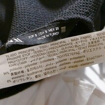 ZARA ザラ 春 ジャージ―素材 シャツ生地 切替 プルオーバー カットソー S ホワイト 白 ブラック 黒 お洒落_画像3