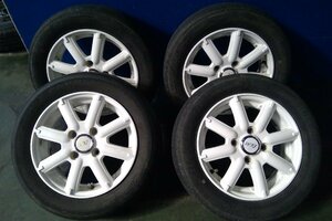 (H)トライアルファ leowing WXJ アルミ ホイール 8スポーク ホワイト 13インチ 4.0B +43 155/65R13 4本セット JWLT 軽トラ [2401327]