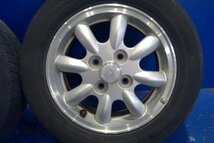 (H)ダイハツ 純正 アルミホイール 8スポーク USA 13インチ 4.50B タイヤ 155/65R13 山有 4本セット ムーヴ ジーノ ミラ [2401569]_画像6