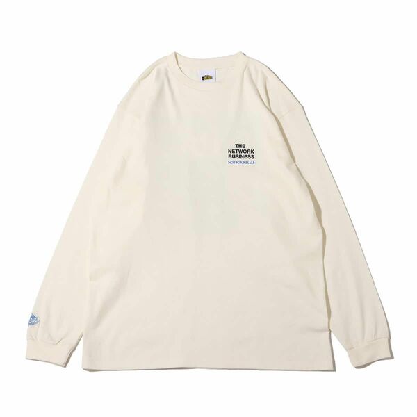 THE NETWORK BUSINESS × ANTHONY 9 GRAPHICS L/S T-SHIRT IVORY ロンT