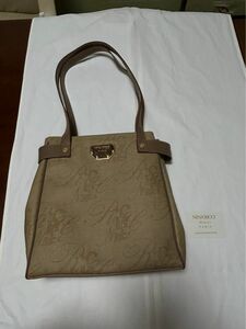 ニナリッチ ハンドバッグ ロゴ 総柄 スクエア ブランド 鞄 カバン レディース ベージュ NINA RICCI 【中古】