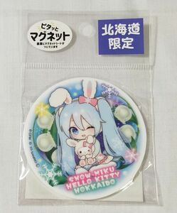 ♭◆初音ミク×サンリオ◆雪ミク×ハローキティ　北海道限定　スズラン　アクリルマグネット(ピタッとマグネット)　04