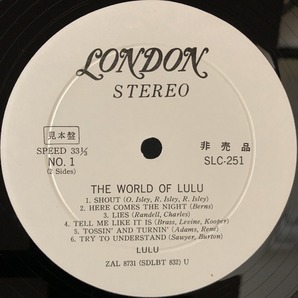 【ペラジャケ】美品 プロモ 見本品 / ルル「シャウト！ ルルの世界」THE WORLD OF LULU / LULU / 帯付きの画像4