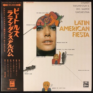 【赤盤】美品 プロモ 見本品 / シドニー・トンプスン「ビートルズ / ラテン・ダンス・アルバム」LATIN AMERICAN FIESTA / SYDNEY THOMPSON