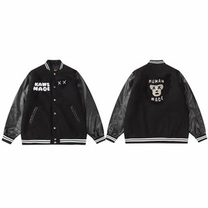 HUMAN MADE ヒューマンメイド KAWS MADE グラフィック スタジャン ブラック 中古 Ｌ TN 1