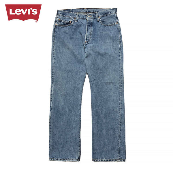 00S 04年 グアテマラ製 ヴィンテージ リーバイス 501 ストレート ジーンズ デニムパンツ ジーパン W34 L32 Levis 中古 CA0399