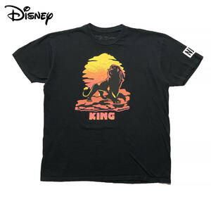 USA 古着 ディズニー NEFF ライオンキング ムファサ キャラクター Tシャツ メンズXL LION KING Disney 映画 大きいサイズ BA2525
