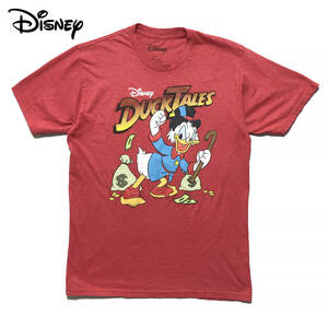 USA 古着 ディズニー ダックテイルズ スクルージ キャラクター Tシャツ メンズM Disney DUCKTALES アニメ ディズニーランド 中古 BA2534