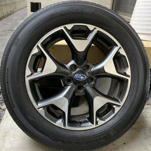 良品 スバル XV純正 GT ENKEI 17インチ 17x7J +55 100 / 5H ヨコハマ BluEarth E70 225/60R17 99H 中古4本 2020年製 XV 日本製 エンケイの画像8