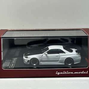 ignition model 1/64 日産 スカイライン GT-R BNR34 R34 Z-tune イグニッションモデル 白の画像1