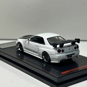 ignition model 1/64 日産 スカイライン GT-R BNR34 R34 Z-tune イグニッションモデル 白の画像3