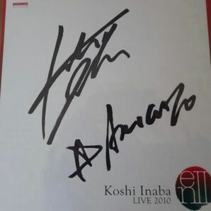 稲葉浩志 サイン色紙Koshi Inaba LIVE 2010～enⅡ～