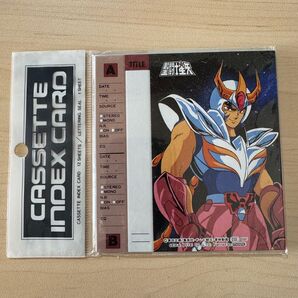 聖闘士星矢 カセットインデックスカード 新品未開封 当時物 セイントセイヤ グッズ カセットレーベル カセットインデックス レア