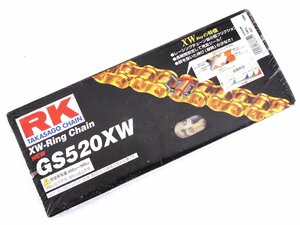 60【評価N】未使用 RK TAKASAGO CHAIN 汎用 チェーン ゴールド GS520XW 100L CLF 0360 XW-Ring Chain