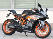 100【評価S】 KTM RC125 純正 フロント フェンダー JY181402 JY181401 黒 ブラック 走行距離18,508km_画像8