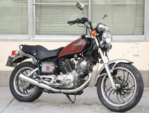 60【評価A】 XV750SPL 5E5 当時物 純正 トップブリッジ 三つ又 Φ36 ハンドルポスト クランプ ASSY XV750 スペシャル_画像6