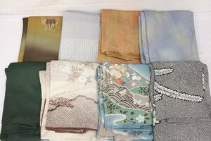 美品多数 正絹 訪問着 まとめて 8枚 辻が花 総絞り ぼかし染 金彩 刺繍 等 仕付け糸付 在銘多数 山下晴三 着物 ★いろどり★