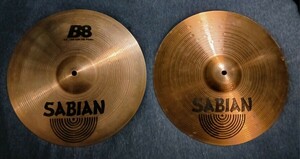 ◎中古セイビアン B8 14インチ HiHat トップ&ボトム SABIAN